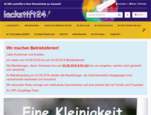 Tablet Screenshot of lackstift24.de